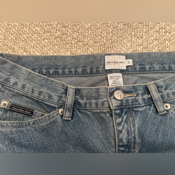 Calvin Klein Vintage Denim Long Skirt Size 10 - Picture 3 of 6